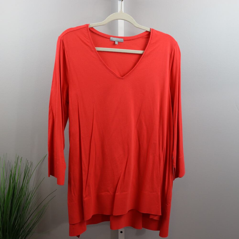 Habitat Clothes to Live In Coral Cotton‎ Tunic Top Size M